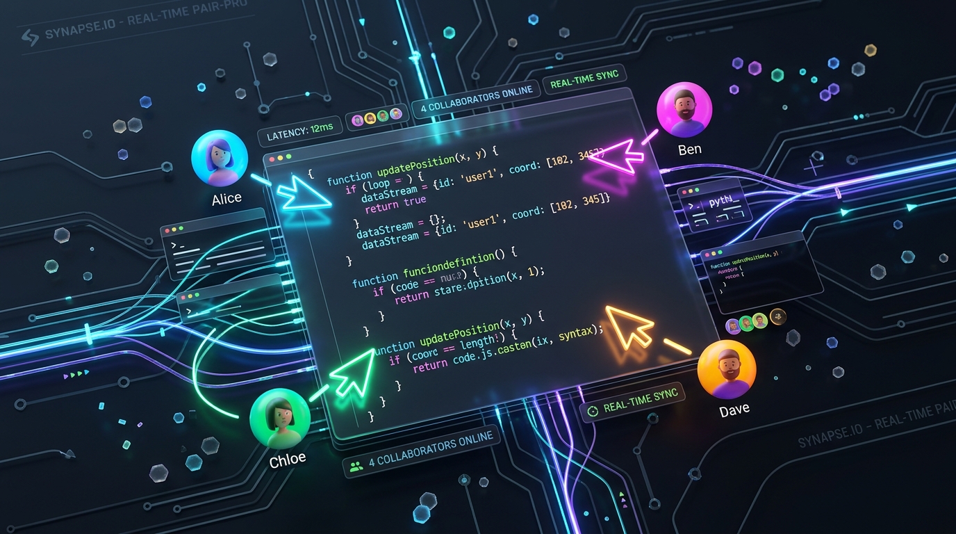 Realtime Multi-Cursor Code Sync